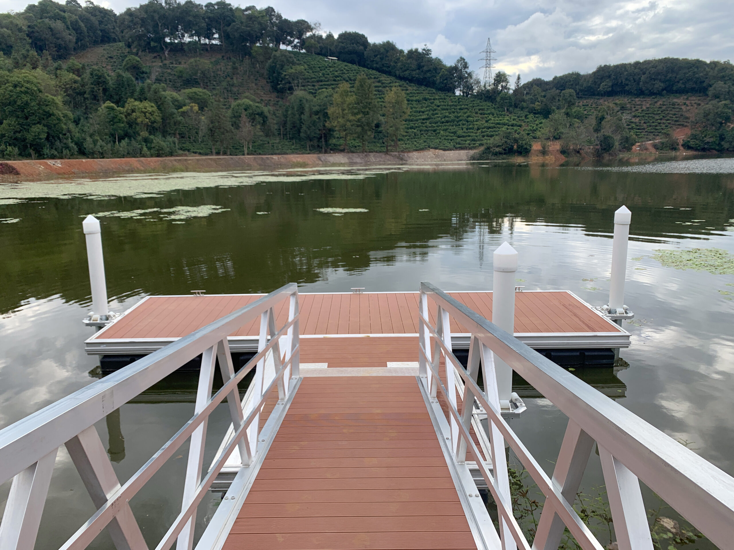 Modular pontoon installation