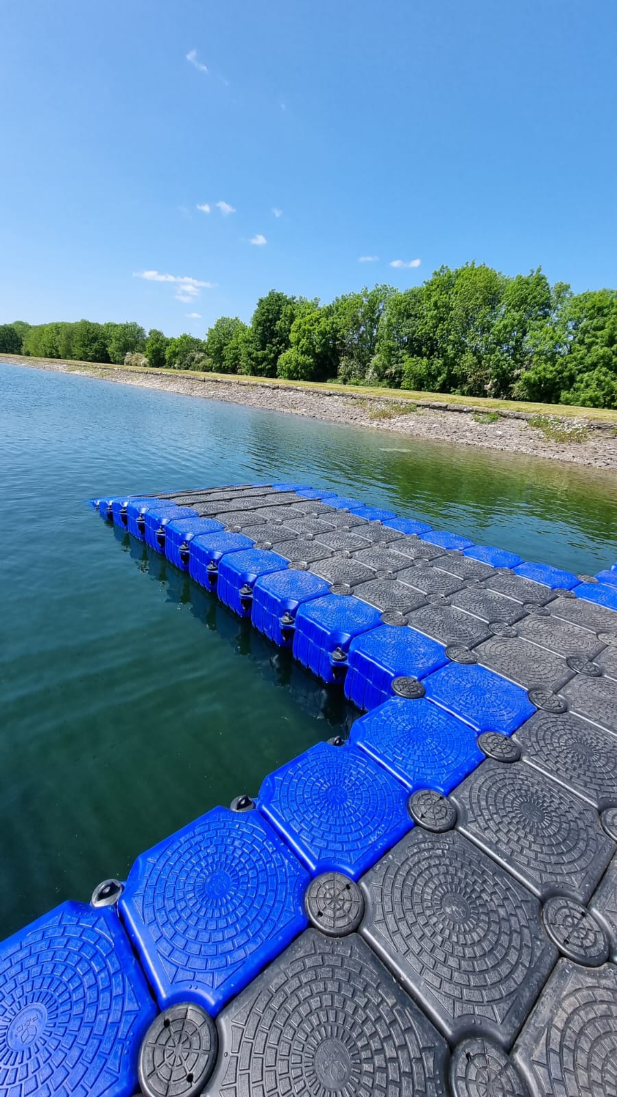 Cube pontoon heavy-duty setup